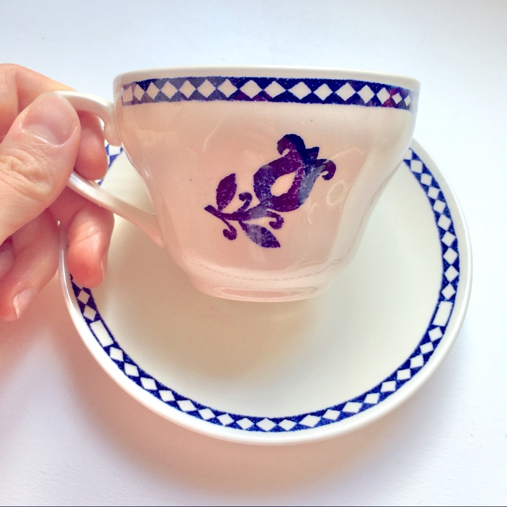 Vintage English teacup and saucer